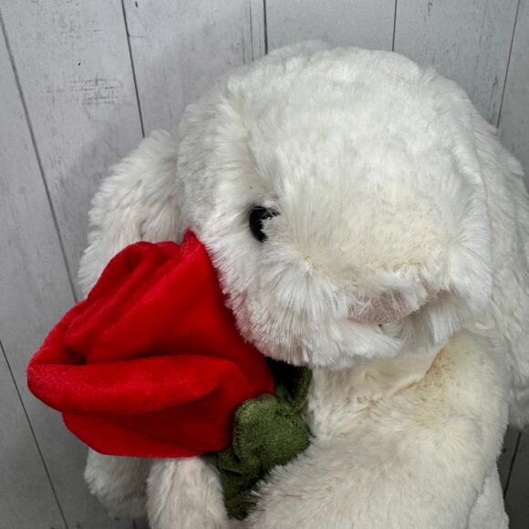 Jellycat Blossom Cream Bunny Rose Jellycat Bashful Bunny Valentines Day NEW - Picture 6 of 13